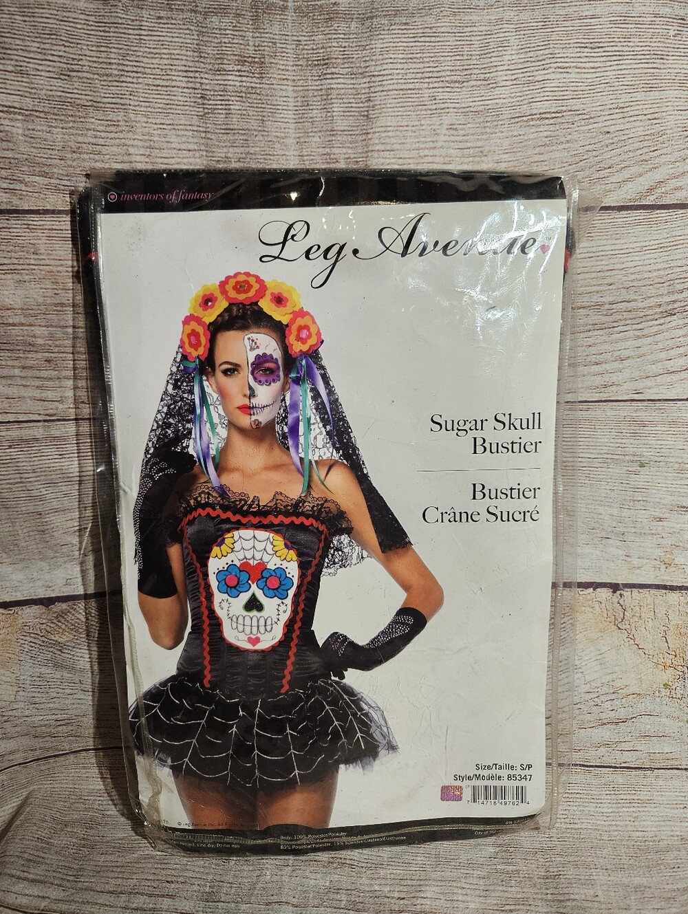 Leg Avenue sugar skull bustier corset top